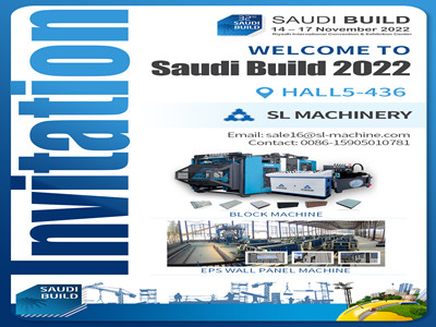 Welcome to Saudi Build 2022 HALL 5-436, S.L Machinery