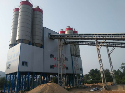 2HZS180 Ready Mix Plant in Guangxi