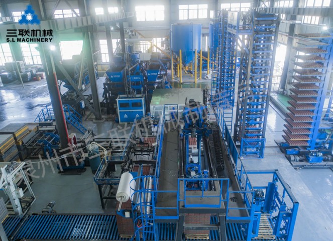 Automatic Production Line of Block Making Machine of S.L Machinery